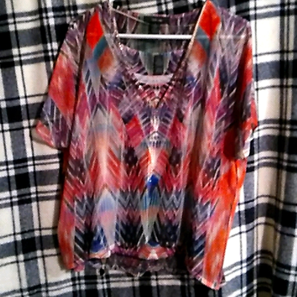Style & co cami with sheer top